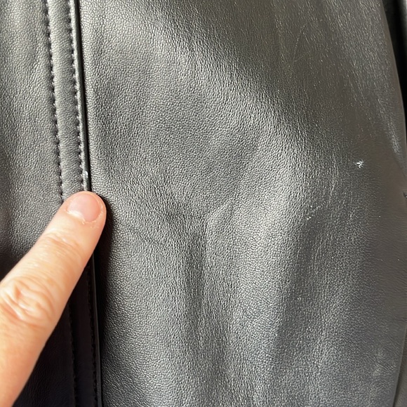 Derek Lam 10C Athleta leather jacket (black) - Picture 3 of 5